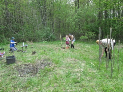 All ages involved in planting